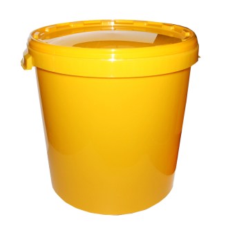 Nádoba na med plast 40 kg / 30 l - žltá 